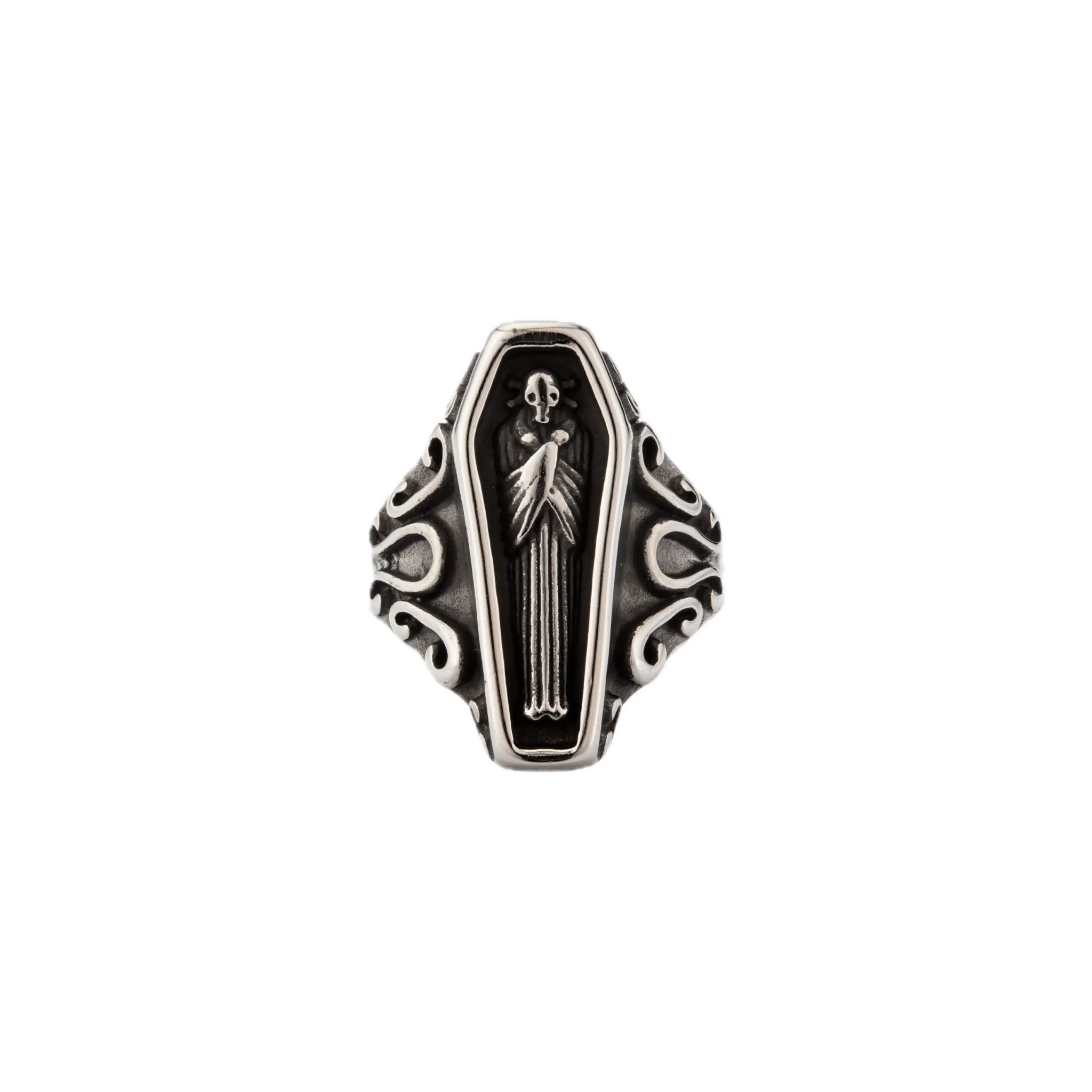 Mortal - טבעת סטייטמנט - שחור - KINZOKU
