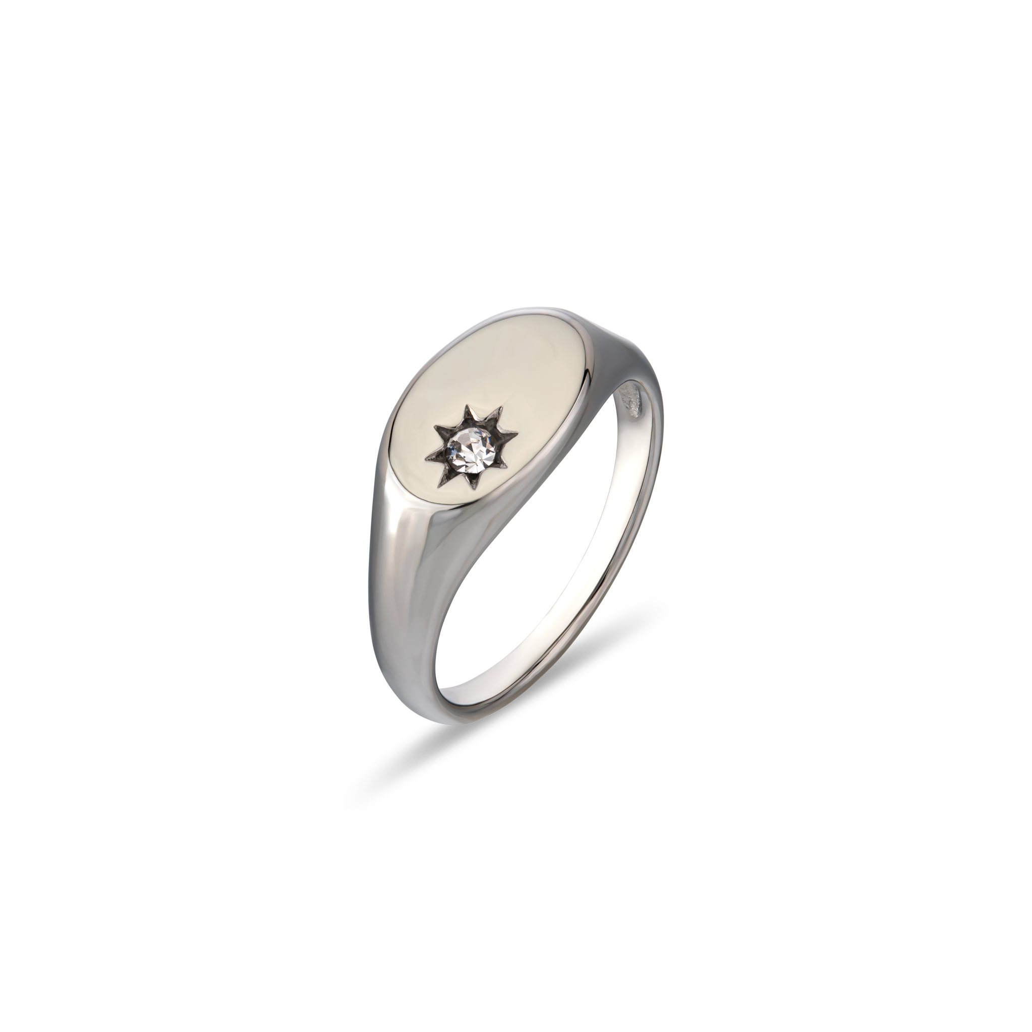 Beacon - טבעת חותם - כסף