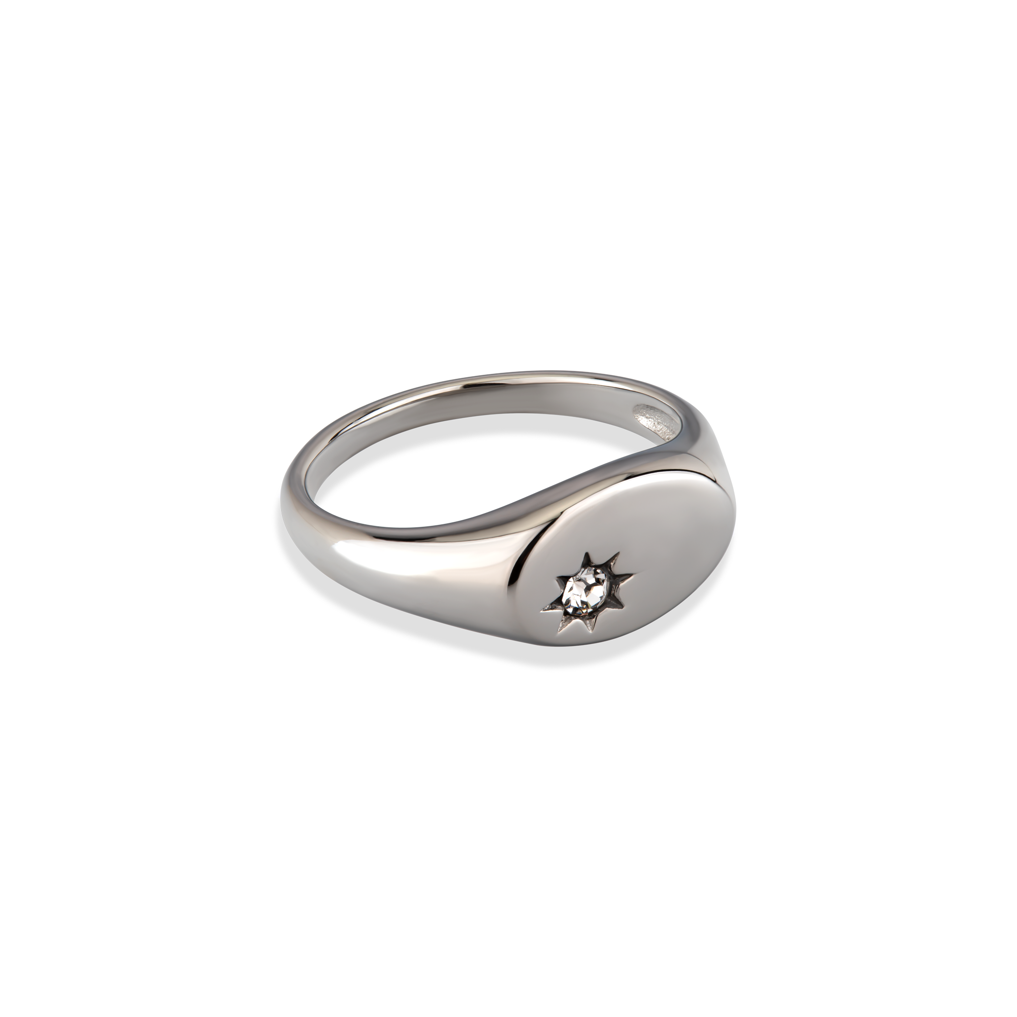 Beacon - טבעת חותם - כסף